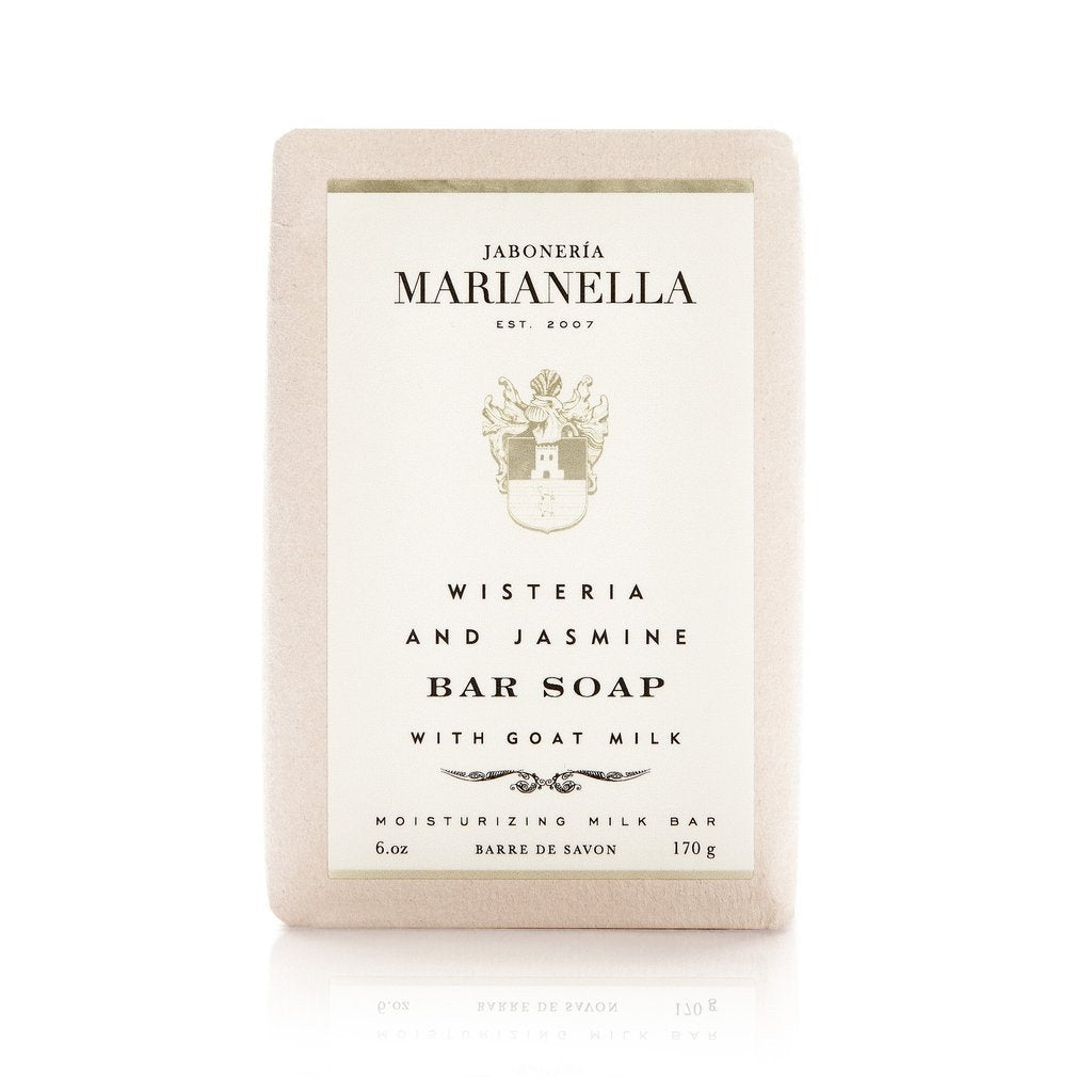 Jaboneria Marianella Wisteria and Jasmine Bar Soap with Goat Milk