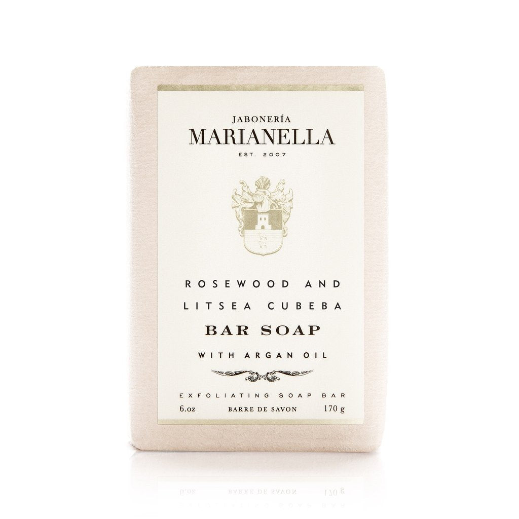Jaboneria Marianella Rosewood and Litsea Cubeba Bar Soap with Argan Oil